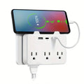1pc Protection contre les surtensions avancée à 6 prises avec 3 ports USB, 1 USB