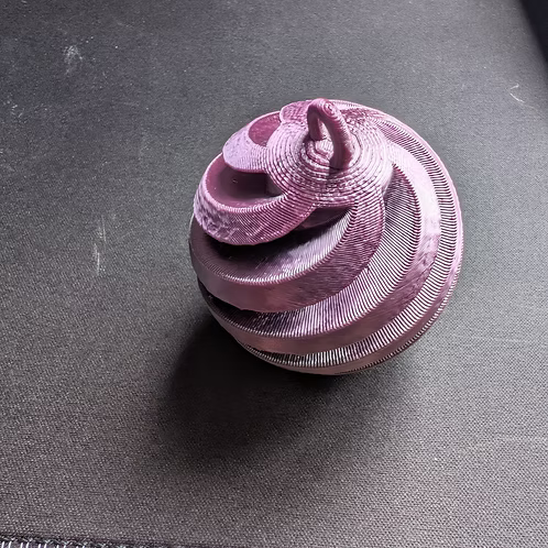 Boule de Noël Spirale – Impression 3D 🎁