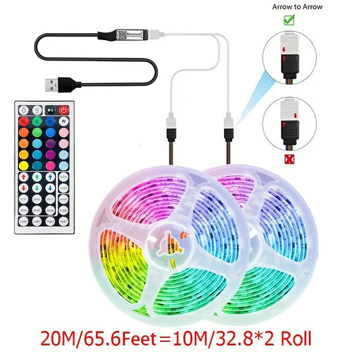 Bande De LED, RGB 2835 Infrarouge 44 Contrôleur De Clé Décoration De Veilleuse