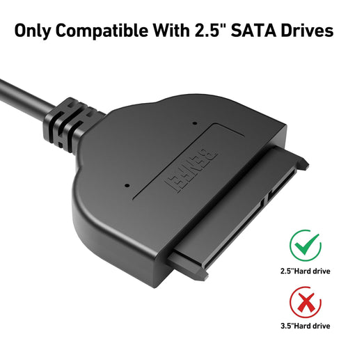 BENFEI Câble SATA vers USB, adaptateur BENFEI USB 3.0 vers SATA III pour disque