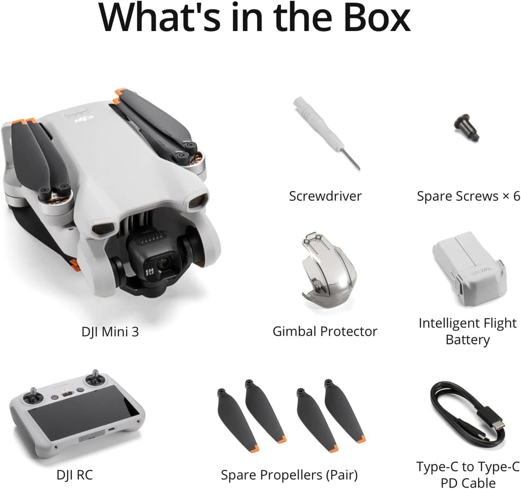 DJI Mini 3 (DJI RC) – Mini drone léger et pliable