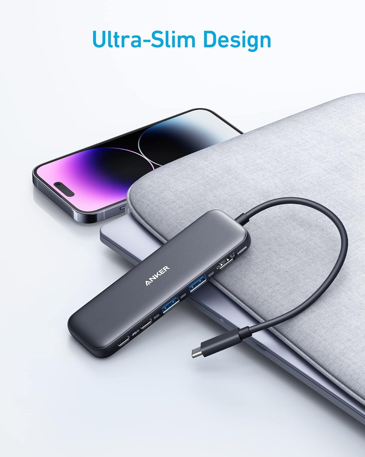 Anker Hub USB-C 332 (5 en 1) avec écran