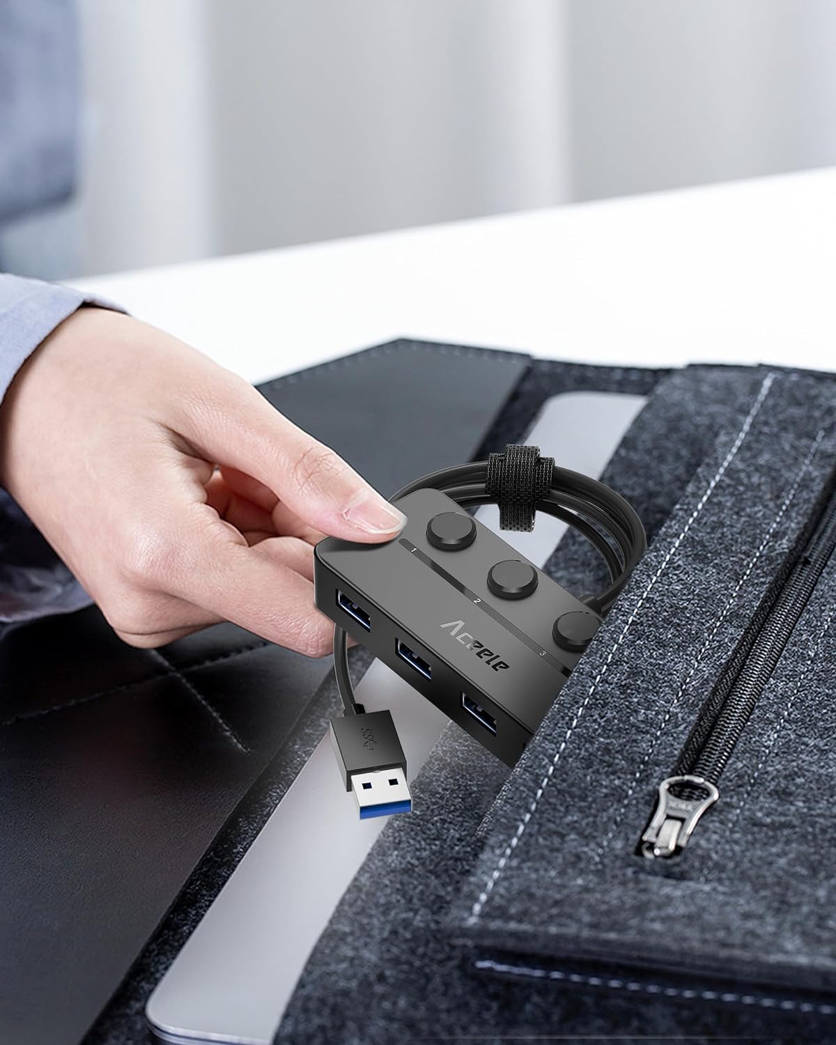 Aceele Hub USB 3.0 à 4 ports