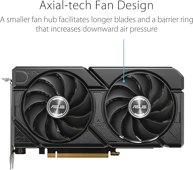 ASUS Dual Radeon™ RX 7600 EVO OC Edition 8 Go GDDR6 (PCIe® 4.0, 8 Go