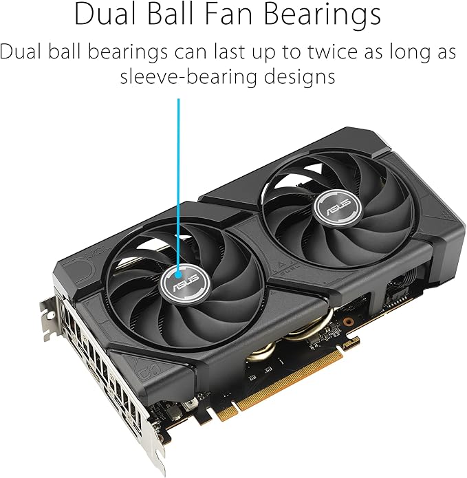 ASUS Dual Radeon™ RX 7600 EVO OC Edition 8 Go GDDR6 (PCIe® 4.0, 8 Go