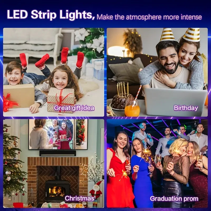 Bande De LED, RGB 2835 Infrarouge 44 Contrôleur De Clé Décoration De Veilleuse
