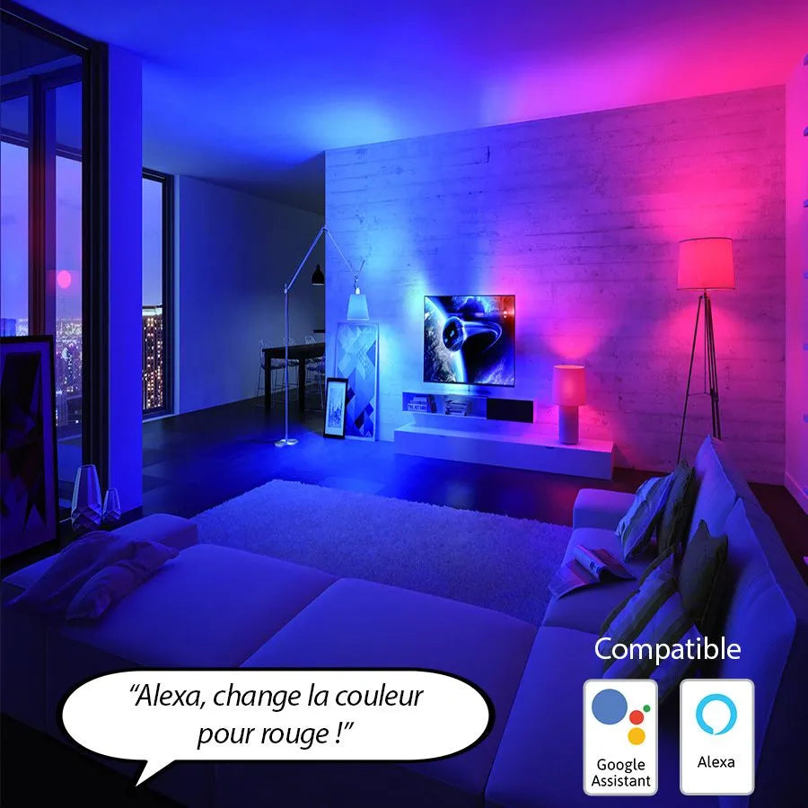 Ampoule A19 DEL intelligente Wi-Fi et Bluetooth