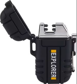 Allumeur sans flamme rechargeable noir